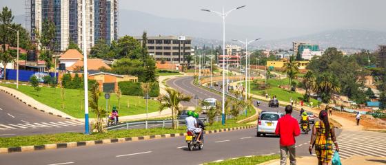 A view towards town, Kigali, Rwanda