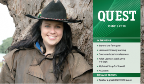 Inspiring stories of lifelong learning from around Australia: Quest magazine - ALA Member News, July 2018