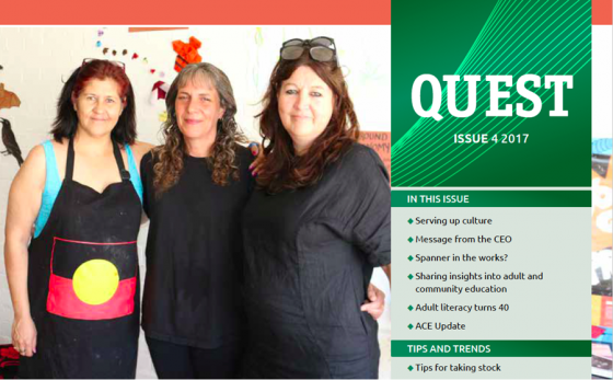 Celebrating adult learning: Our latest issue of Quest - Adult Learning Australia (ALA) Member News, December 2017