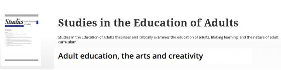 A special issue of Studies in the Education of Adults 