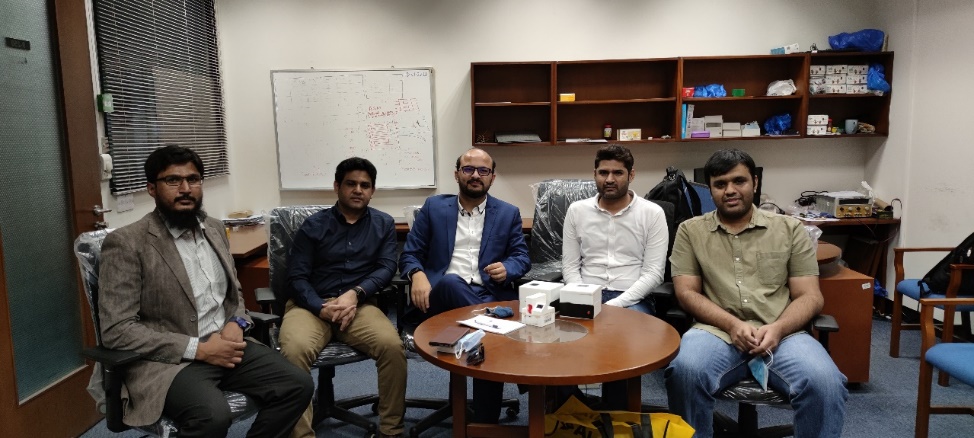 Dr Abbasi ‘s((PI) in the middle) engineering delivery team. The Picture was taken just before workshop in Pakistan