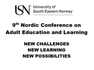 The 9th Nordic Conference on Adult Education and Learning 18-20 May 2022