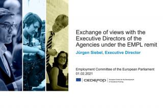 Cedefop newsletter No 107 - February 2021 - Cedefop Executive Director to EP: VET is an enabler of r