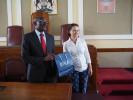 Eng. Hosiah Chisango, Town Clerk of City of Harare and Dr Lavinia Hirsu