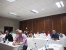 Many unidentified delegates – foreground from left to right – Dr Sizar Mohammad, Prof Nematollah Azizi, Prof Kamal Ketuly, Prof Phil Cotton; Right hand side blue shirt Dr Marius Venter, University of Johannesburg