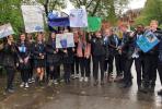 'Walk the Global Walk' project participants promote SDG 11 in Glasgow on 5 June