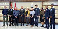 The delegation with Deputy Minister and staff The delegation with Deputy Minister and staff