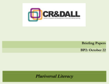 CR&DALL Briefing Paper 2 (BP2) - Pluriversal Literacy