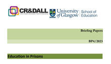 CR&DALL Briefing Paper 4 (BP4) - Education in Prisons